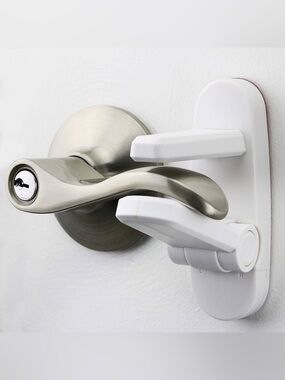 6 Pk Child Safety Door Lever Lock